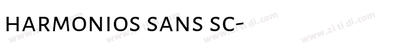 harmonios sans sc字体转换